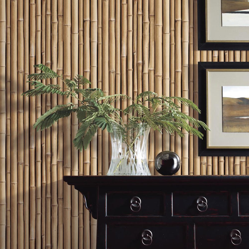 Bamboo Peel and Stick Wallpaper Peel and Stick Wallpaper RoomMates   