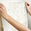 Batik Tropical Leaf Peel and Stick Wallpaper Peel and Stick Wallpaper RoomMates   