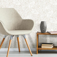 Batik Tropical Leaf Peel and Stick Wallpaper Peel and Stick Wallpaper RoomMates   