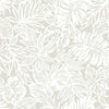 Batik Tropical Leaf Peel and Stick Wallpaper Peel and Stick Wallpaper RoomMates Roll Beige 