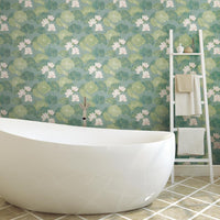 Lily Pad Peel and Stick Wallpaper Peel and Stick Wallpaper RoomMates   