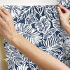 Batik Tropical Leaf Peel and Stick Wallpaper Peel and Stick Wallpaper RoomMates   