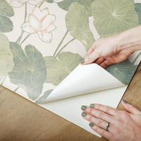 Lily Pad Peel and Stick Wallpaper Peel and Stick Wallpaper RoomMates   