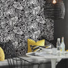 Batik Tropical Leaf Peel and Stick Wallpaper Peel and Stick Wallpaper RoomMates   