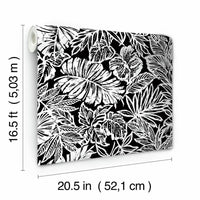 Batik Tropical Leaf Peel and Stick Wallpaper Peel and Stick Wallpaper RoomMates   