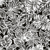 Batik Tropical Leaf Peel and Stick Wallpaper Peel and Stick Wallpaper RoomMates Roll Black 