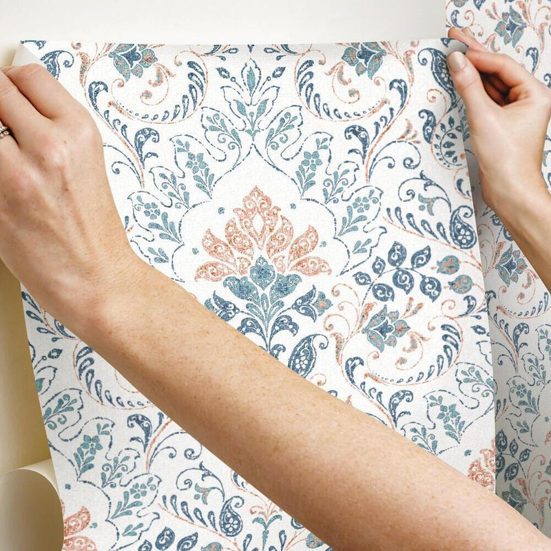 Persian Damask Peel and Stick Wallpaper Peel and Stick Wallpaper RoomMates   