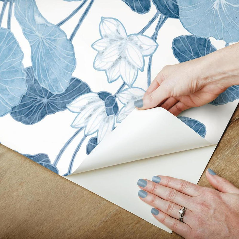 Lily Pad Peel and Stick Wallpaper Peel and Stick Wallpaper RoomMates   