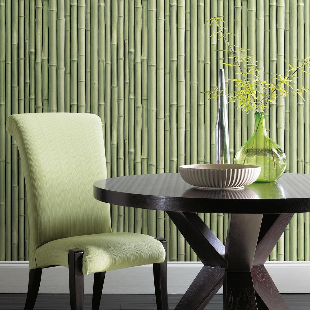 Bamboo Peel and Stick Wallpaper Peel and Stick Wallpaper RoomMates   