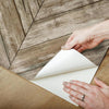 Herringbone Wood Boards Peel and Stick Wallpaper Peel and Stick Wallpaper RoomMates   
