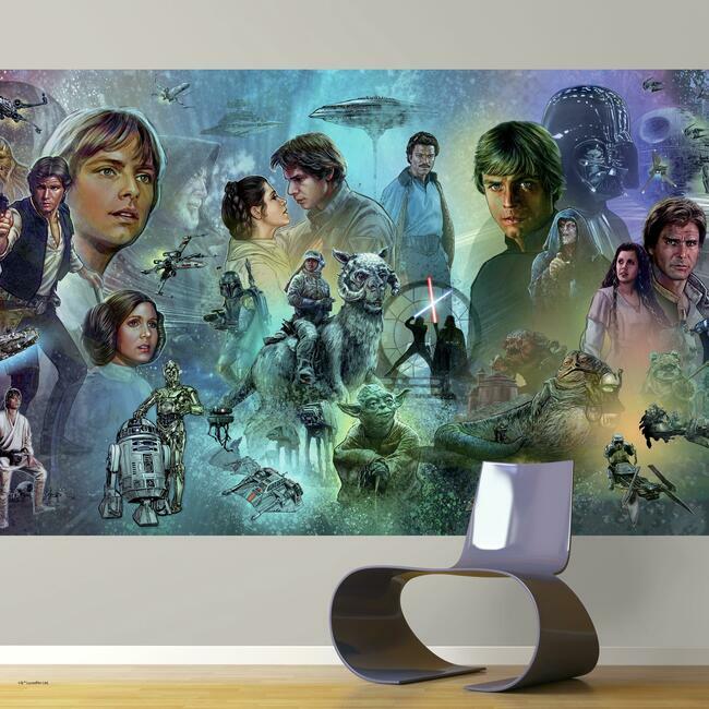 Star Wars Original Trilogy Wall Mural Wall Mural RoomMates   