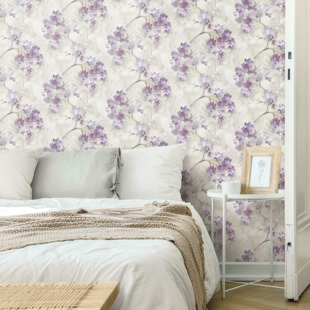 Weeping Cherry Tree Blossom Peel and Stick Wallpaper Peel and Stick Wallpaper RoomMates   