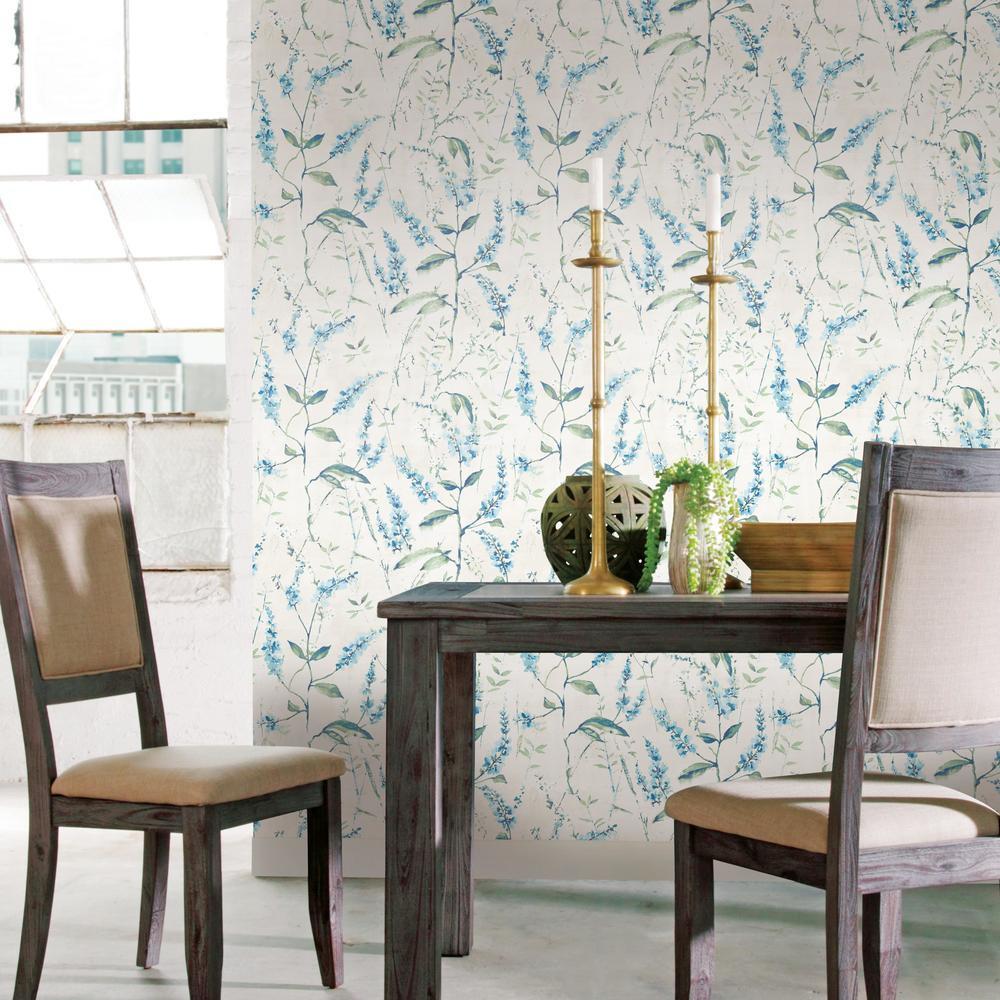 Floral Sprig Peel and Stick Wallpaper Peel and Stick Wallpaper RoomMates   
