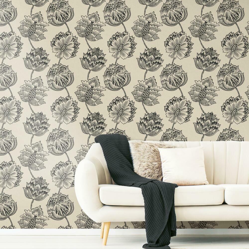 Batik Jacobean Premium Peel + Stick Wallpaper Peel and Stick Wallpaper RoomMates   