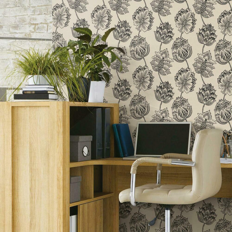 Batik Jacobean Premium Peel + Stick Wallpaper Peel and Stick Wallpaper RoomMates   