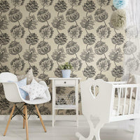 Batik Jacobean Premium Peel + Stick Wallpaper Peel and Stick Wallpaper RoomMates   