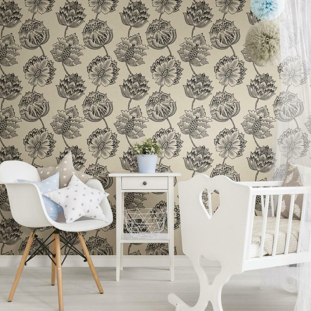 Batik Jacobean Premium Peel + Stick Wallpaper Peel and Stick Wallpaper RoomMates   