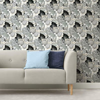 Tropical Leaves Peel and Stick Wallpaper Peel and Stick Wallpaper RoomMates   