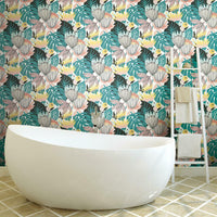 Tropical Leaves Peel and Stick Wallpaper Peel and Stick Wallpaper RoomMates   