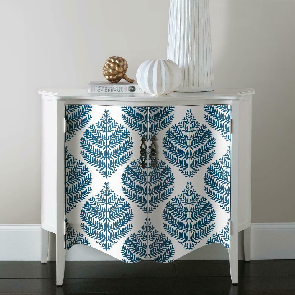 Hygge Fern Damask Peel and Stick Wallpaper Peel and Stick Wallpaper RoomMates   
