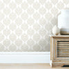 Hygge Fern Damask Peel and Stick Wallpaper Peel and Stick Wallpaper RoomMates   