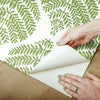 Hygge Fern Damask Peel and Stick Wallpaper Peel and Stick Wallpaper RoomMates   