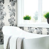 Vintage Floral Stripe Peel and Stick Wallpaper Peel and Stick Wallpaper RoomMates   