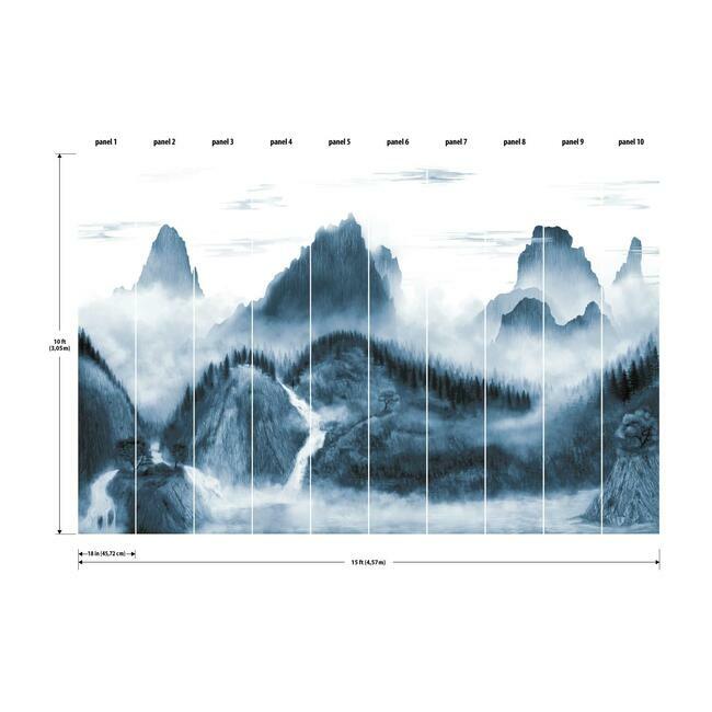 Majestic Mountains Wall Mural Wall Mural York   