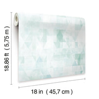 Prismatic Geo Peel and Stick Wallpaper Peel and Stick Wallpaper RoomMates   