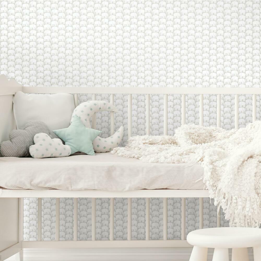 Finlayson Elefantti Peel and Stick Wallpaper Peel and Stick Wallpaper RoomMates   