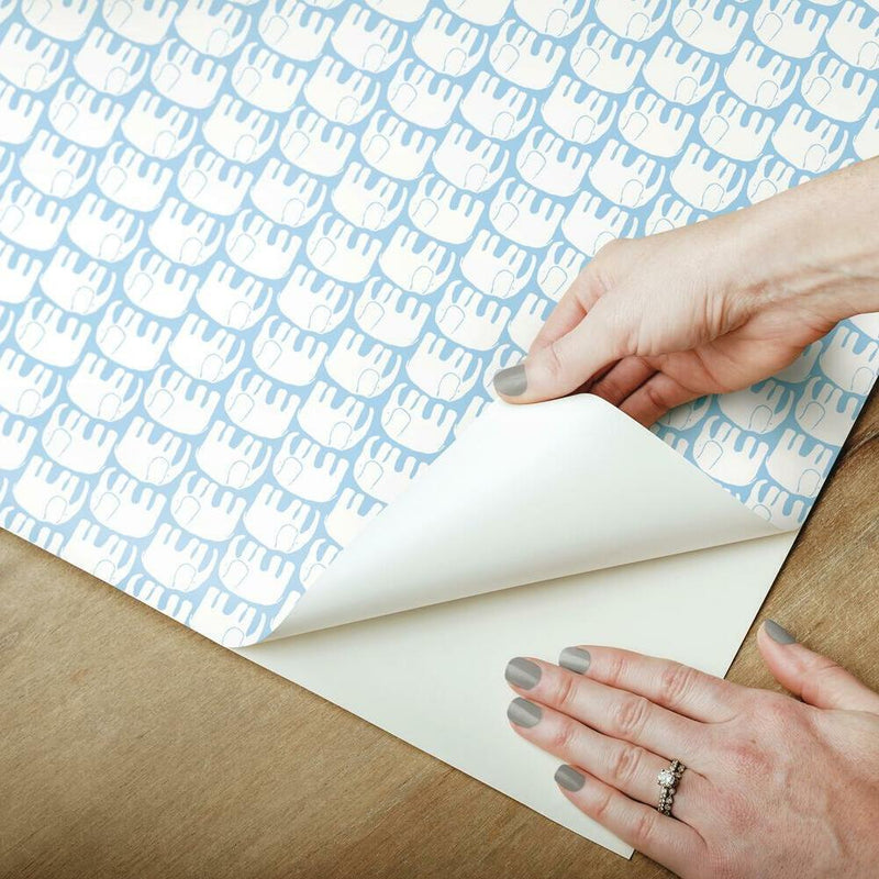 Finlayson Elefantti Peel and Stick Wallpaper Peel and Stick Wallpaper RoomMates   