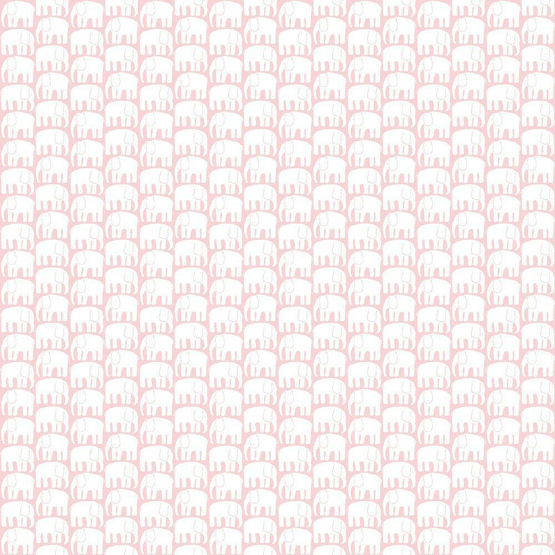 Finlayson Elefantti Peel and Stick Wallpaper Peel and Stick Wallpaper RoomMates Roll Pink 