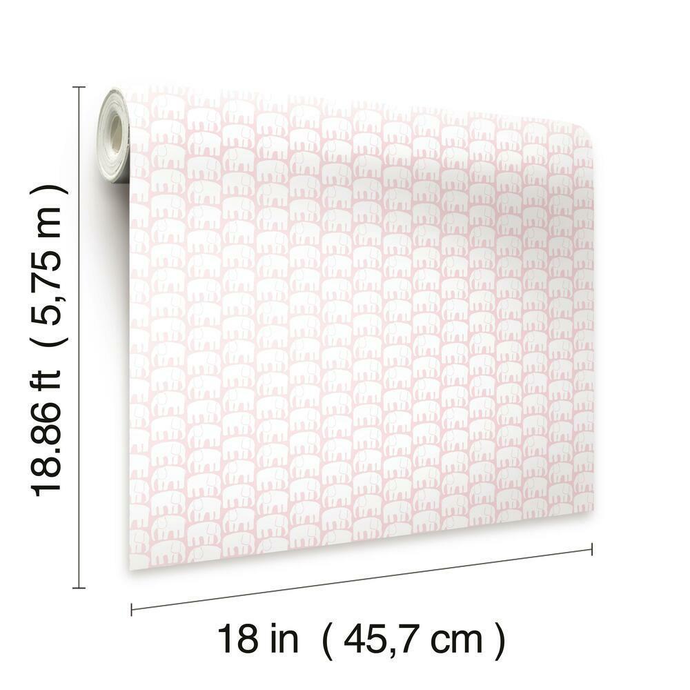 Finlayson Elefantti Peel and Stick Wallpaper Peel and Stick Wallpaper RoomMates   