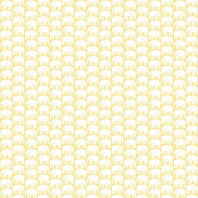 Finlayson Elefantti Peel and Stick Wallpaper Peel and Stick Wallpaper RoomMates Roll Yellow 