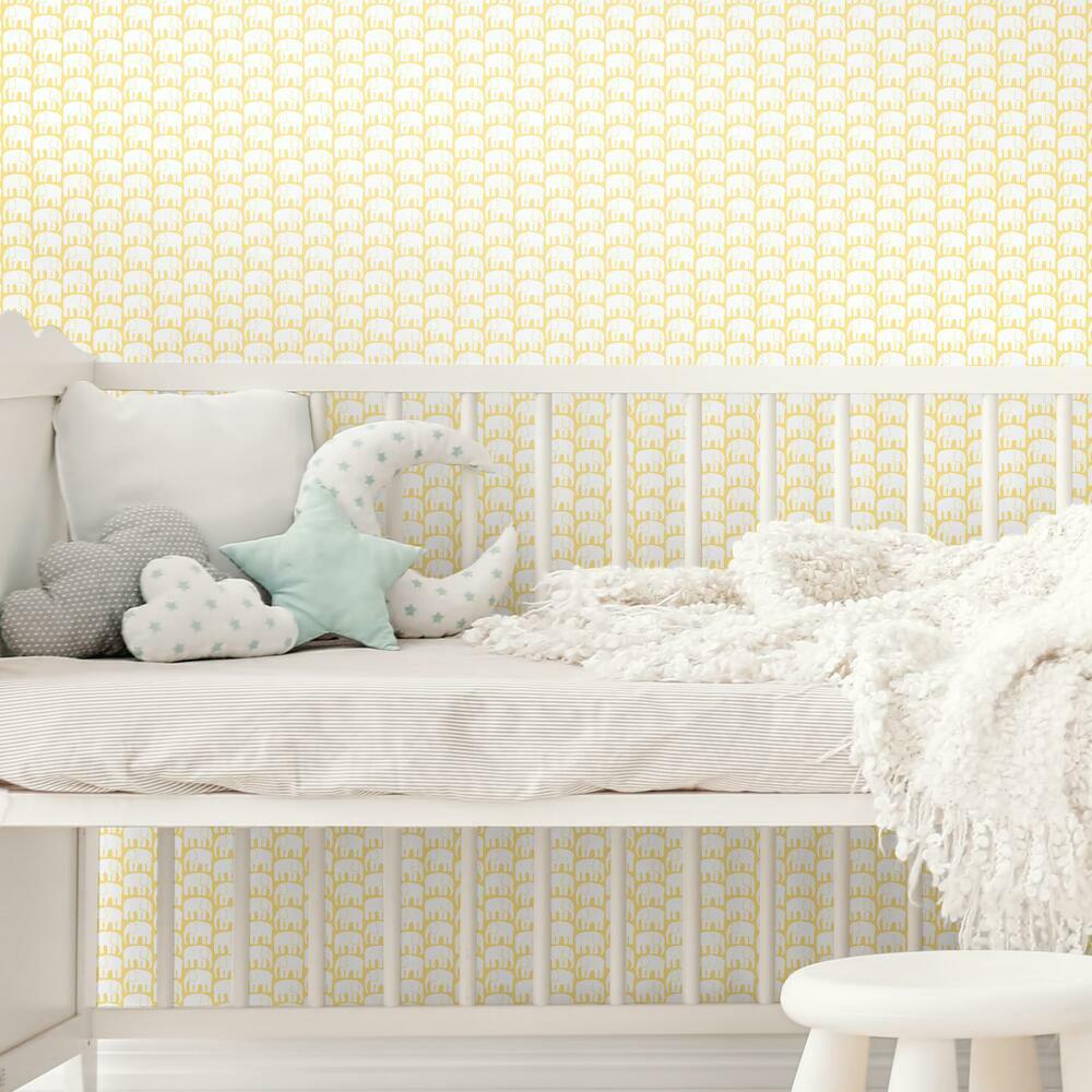 Finlayson Elefantti Peel and Stick Wallpaper Peel and Stick Wallpaper RoomMates   