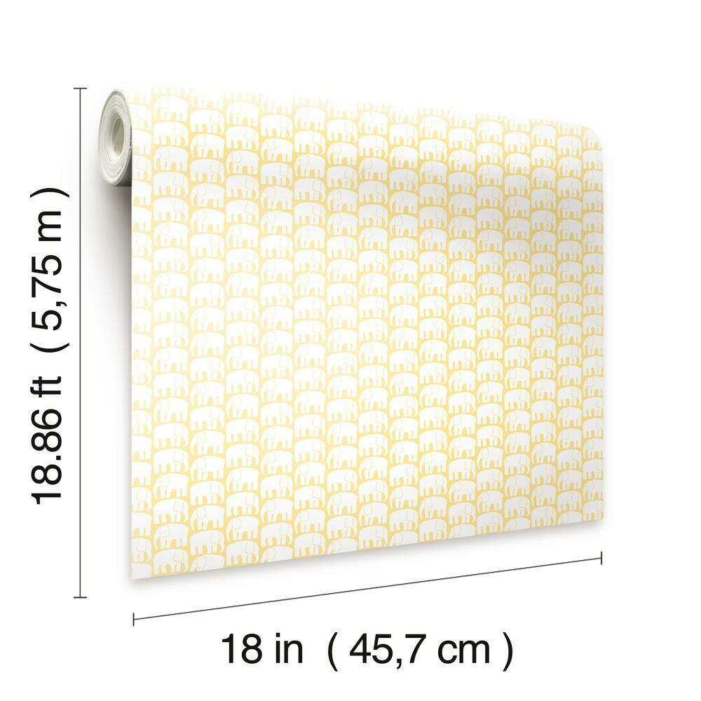 Finlayson Elefantti Peel and Stick Wallpaper Peel and Stick Wallpaper RoomMates   