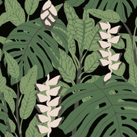 Finlayson Bunaken Peel and Stick Wallpaper Peel and Stick Wallpaper RoomMates Roll Black 