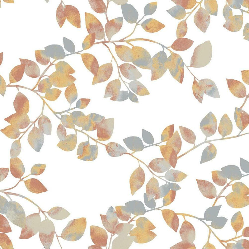 Finlayson Latvus Peel and Stick Wallpaper Peel and Stick Wallpaper RoomMates Roll Orange 