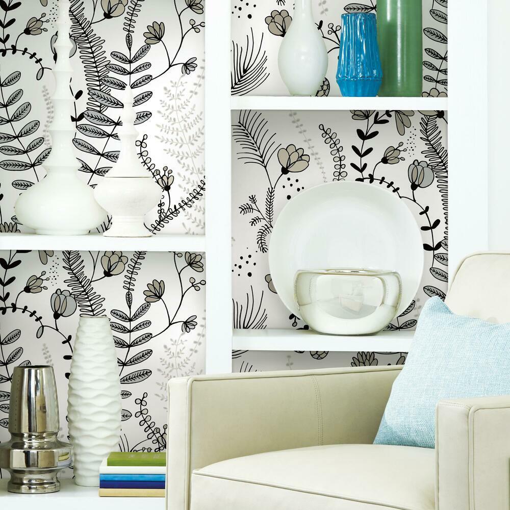 Finlayson Verso Peel and Stick Wallpaper Peel and Stick Wallpaper RoomMates   
