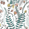 Finlayson Verso Peel and Stick Wallpaper Peel and Stick Wallpaper RoomMates Roll Green 