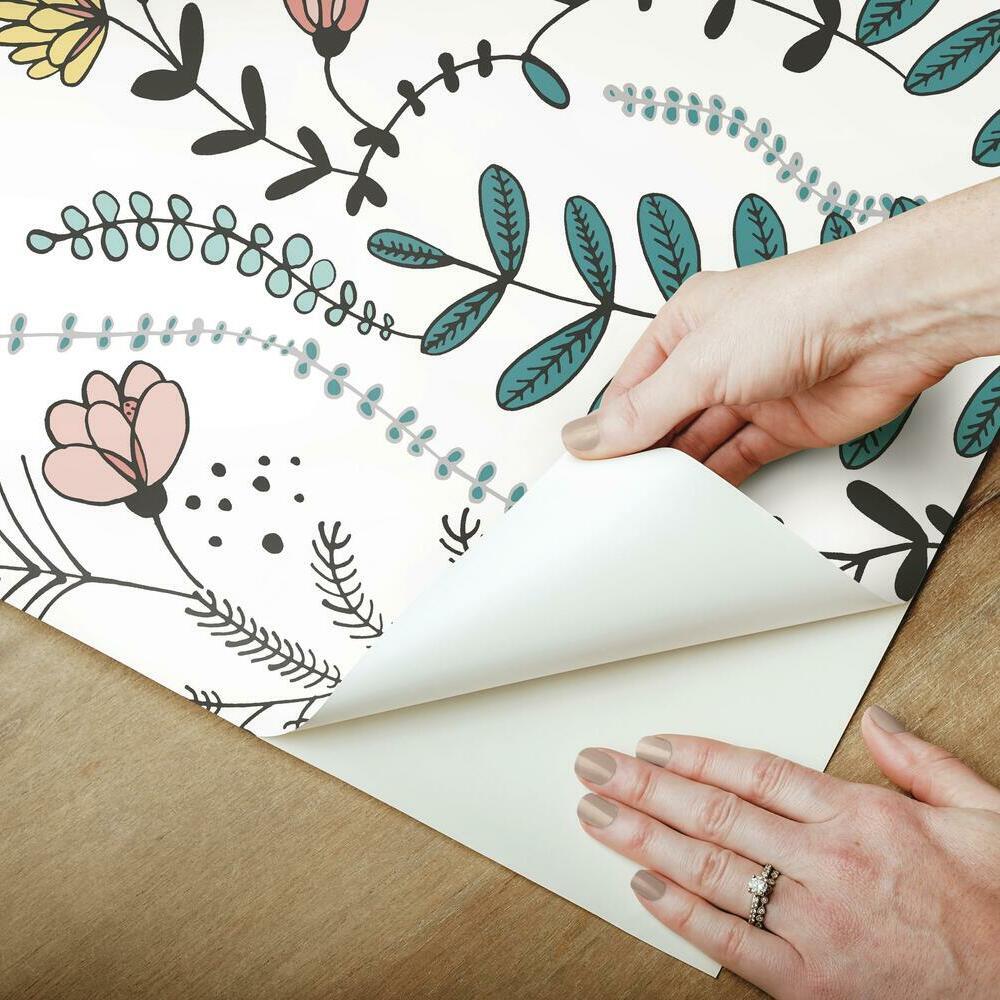 Finlayson Verso Peel and Stick Wallpaper Peel and Stick Wallpaper RoomMates   