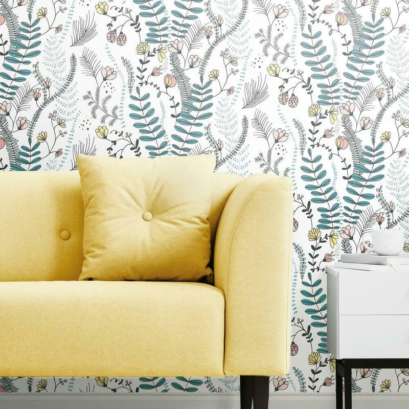 Finlayson Verso Peel and Stick Wallpaper Peel and Stick Wallpaper RoomMates   