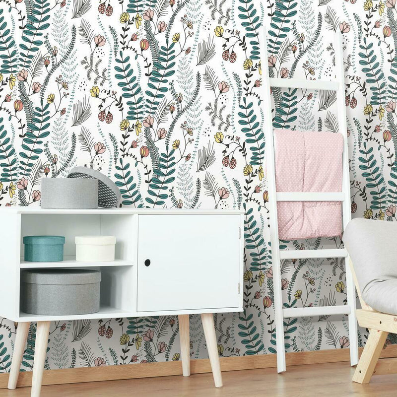 Finlayson Verso Peel and Stick Wallpaper Peel and Stick Wallpaper RoomMates   