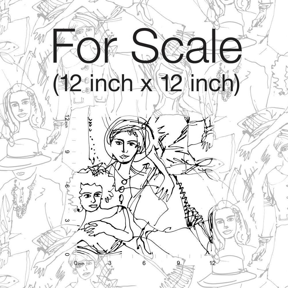 Vogue Sketches Peel and Stick Wallpaper Peel and Stick Wallpaper RoomMates   
