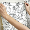 Vogue Sketches Peel and Stick Wallpaper Peel and Stick Wallpaper RoomMates   