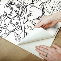 Vogue Sketches Peel and Stick Wallpaper Peel and Stick Wallpaper RoomMates   