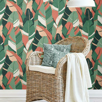 Hearts of Palm Peel and Stick Wallpaper Peel and Stick Wallpaper RoomMates   