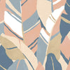 Hearts of Palm Peel and Stick Wallpaper Peel and Stick Wallpaper RoomMates Roll Blue 