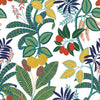 Funky Jungle Peel and Stick Wallpaper Peel and Stick Wallpaper RoomMates Sample Green 