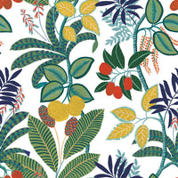 Funky Jungle Peel and Stick Wallpaper Peel and Stick Wallpaper RoomMates Roll Green 